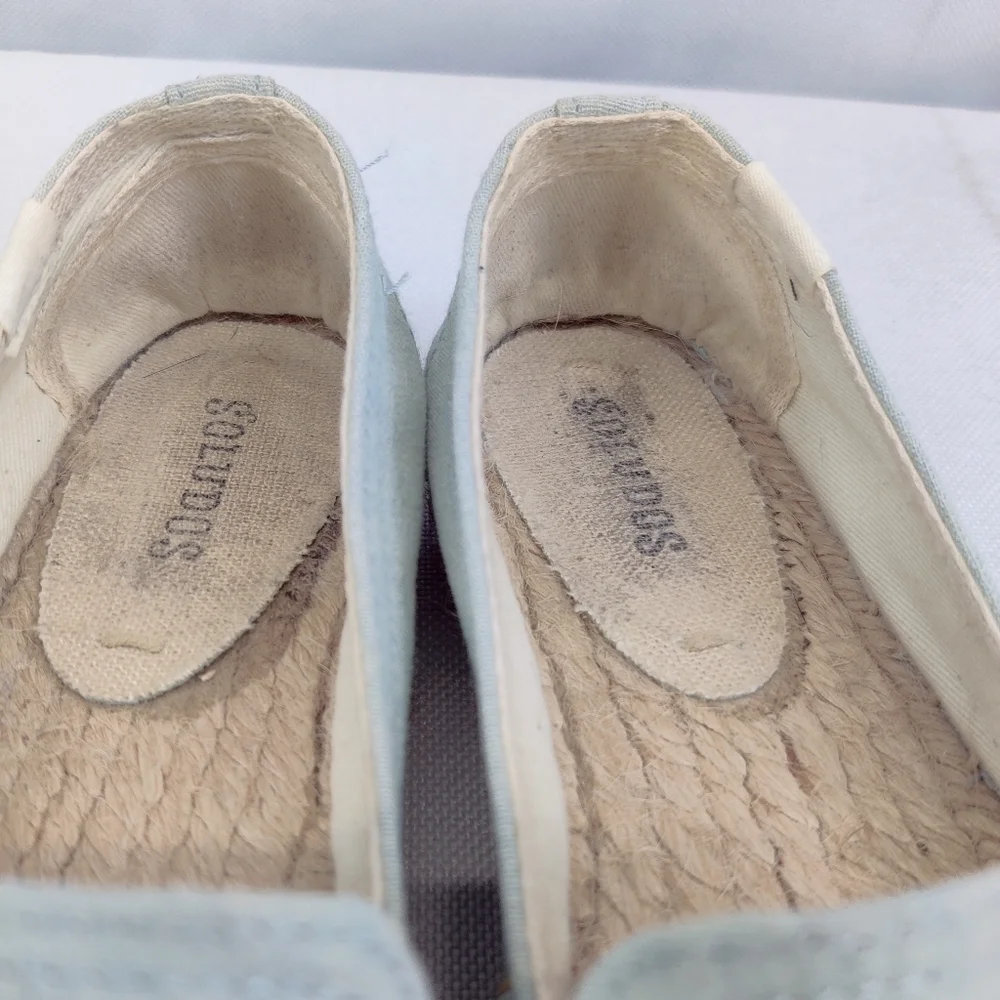 Soludos Lemon Espadrilles Platform Smoking Slipper Womens Size 6 Slip on Loafer